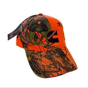 Men’s Flex-Strap Hunter Orange and Camo Cummings/Mossy Oak Sportcap